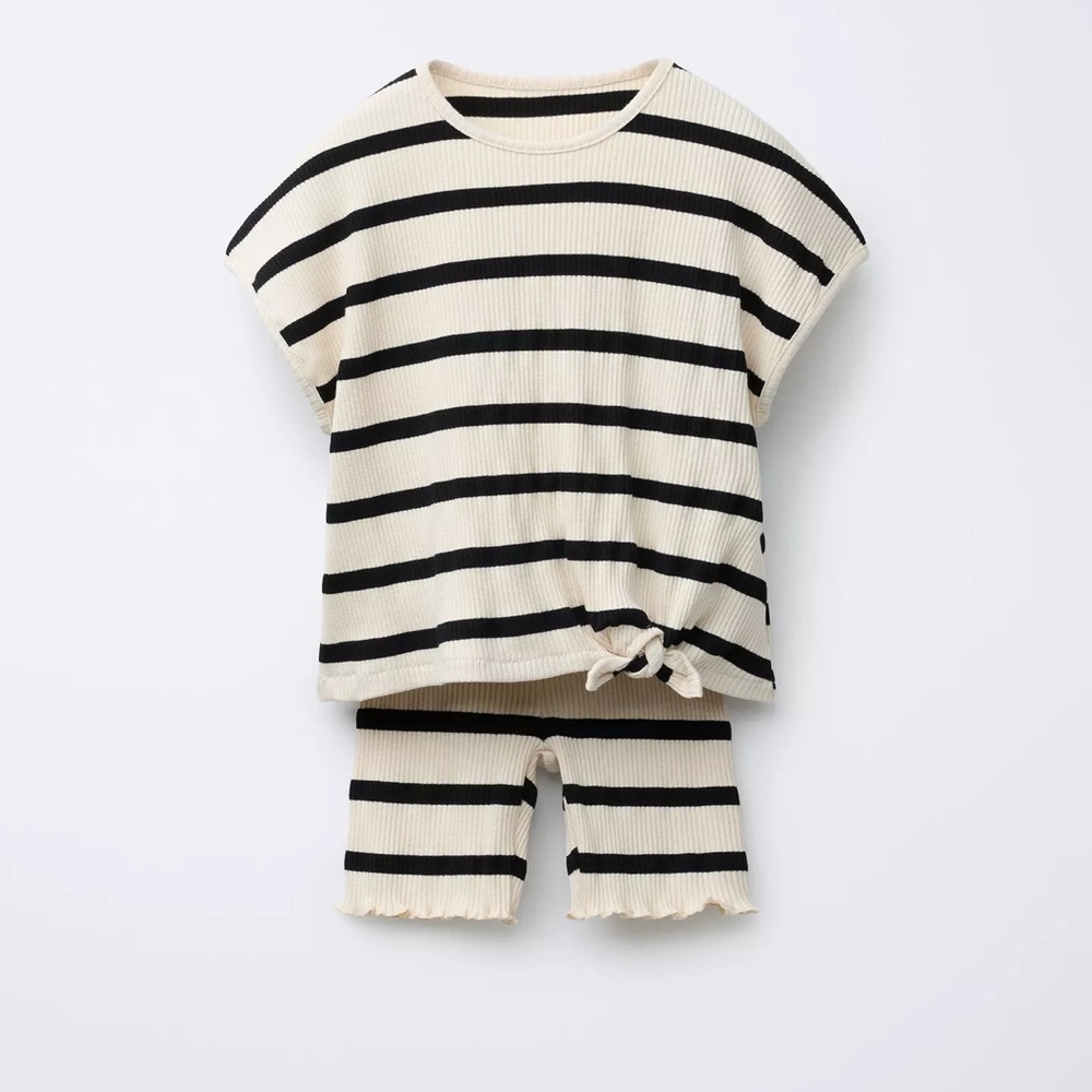 NWT ZARA Matching Striped Set 5